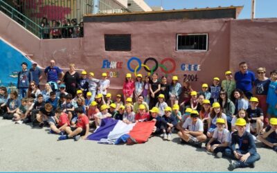 L’École Notre Dame de Cast et Notre Dame du Menez Hom de Plomodiern en Grèce en avril 2024